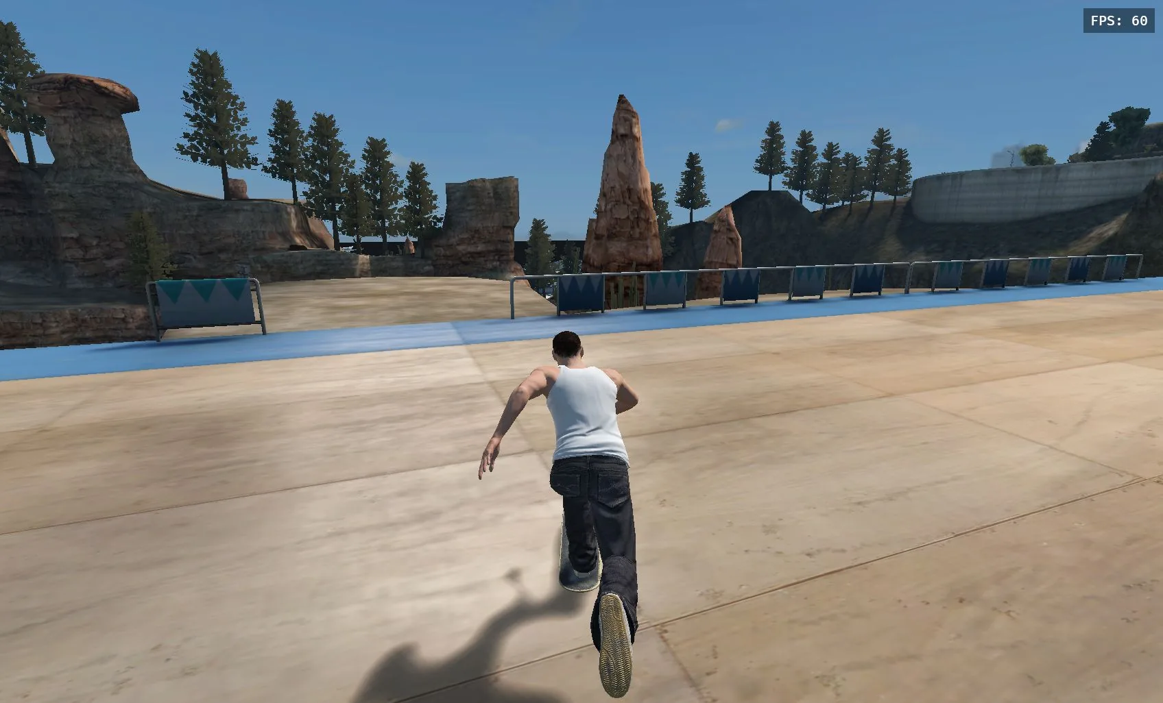 Skate 3 browser gameplay in the University world